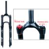 Jejy MTB Air Suspension Forks Ultralight Magnesium Alloy Travel 120mm Threadless Steerer Pressure Straight/Tapered Tube Mountain Bike Front Fork Bicycle Accessories Matte Black Manual Lockout/Remote view 4