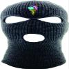 ALLNTRENDS Ski Mask Adult Three Hole Mask Ice Cream Embroidered Full Face Cover Knitted Beanie Warm Graphic Balaclava (Grey) view 1