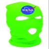 ALLNTRENDS Ski Mask Adult Three Hole Mask NASA Embroidered Full Face Cover Knitted Beanie Warm Graphic Balaclava Hat (Green) view 1