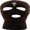 ALLNTRENDS Ski Mask Adult Three Hole Mask Ice Cream Embroidered Full Face Cover Knitted Beanie Warm Graphic Balaclava (Brown) view 1
