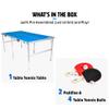 EastPoint Sports Penn Space Saver Table Tennis Table  Fully Assembled 6 Foot x 3 Foot Indoor/Outdoor Portable Table with Net, 2 Ping Pong Paddles and 4 Balls 10 Minute Set Up view 2