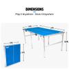 EastPoint Sports Penn Space Saver Table Tennis Table  Fully Assembled 6 Foot x 3 Foot Indoor/Outdoor Portable Table with Net, 2 Ping Pong Paddles and 4 Balls 10 Minute Set Up view 4