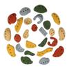 Atomik Rock Climbing Holds 25 Screw-On Holds for Kids Style 2 in Assorted Earth Tones view 1