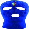 ALLNTRENDS Ski Mask Adult Three Hole Mask Ice Cream Embroidered Full Face Cover Knitted Beanie Warm Graphic Balaclava (Royal Blue) view 1