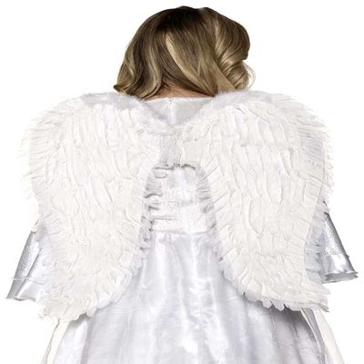 UNDERWRAPS Halloween Adult Sized Large Realistic Fairy Feather Christmas Angel Wings White