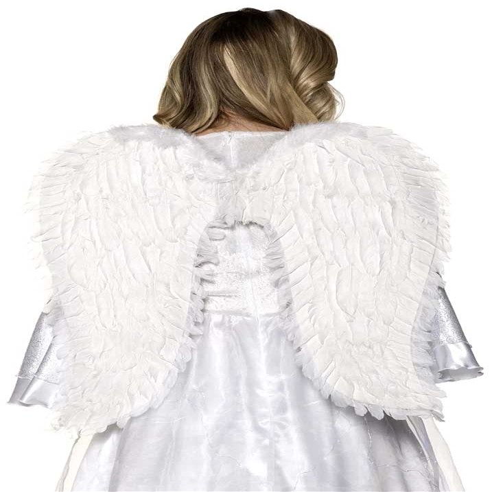UNDERWRAPS Halloween Adult Sized Large Realistic Fairy Feather Christmas Angel Wings White