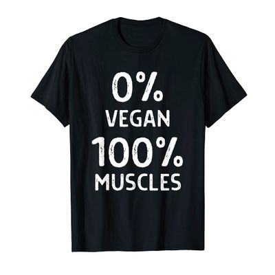 BBQ Shirt - Zero Percent Vegan One Hundred Percent Muscles T-Shirt