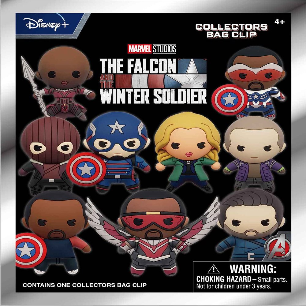 Marvel The Falcon and Winter Soldier 3D Foam Bag Clip in Blind Bag