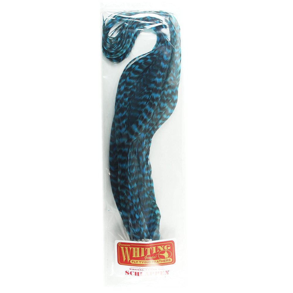 Whiting Farms Schlappen Bundles Under 14 in Grizzly Dyed Kingfisher Blue