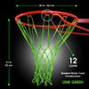 Cannon Sports Heavy Duty Basketball Net Replacement - 21 Inches - 12 Loop Standard Size - Weather Resistant for Indoor/Outdoor Courts - Fits All Standard Rims (Lime Green) view 2
