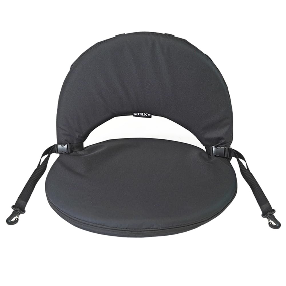 NIXY Foldable SUP Kayak Seat - Comfortable Cushioned Reclining Seat Pocket for storing valuables Thick padding Back support Kayaking Canoeing Rafting Fishing