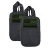 EDC Molle Bag for Men - Tactical Pouch with American Flag Embroidery Patch (Black 2 Pack) view 1