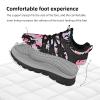 AOE Womens Walking Running Shoes Ultra Lightweight Breathable Mesh Tennis Shoes Non Slip Athletic Workout Gym Sneakers 10women / 9men Camouflage Black view 3