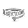12 Zodiac Old English Letter Adjustable Stainless Steel Rings Gift for Women Dainty 12 Constellation Rings view 1