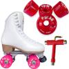 Atom Skates Jackson Mystique Viper/Nylon Plate/Size: Women's Adult 8 Bundle with Red Atom Pulse Wheels and Tool view 1