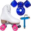 Atom Skates Jackson Mystique Viper/Nylon Plate/Size: Women's Adult 4 Bundle with Glitter Blue Atom Pulse Wheels and Tool view 1