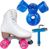 Atom Skates Jackson Mystique Viper/Nylon Plate/Size: Women's Adult 9 Bundle with Blue Atom Pulse Wheels and Tool view 1