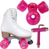 Atom Skates Jackson Mystique Viper/Nylon Plate/Size: Women's Adult 8 Bundle with Pink Atom Pulse Wheels and Tool view 1