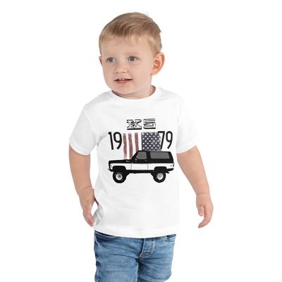 1979 K5 Blazer Truck Graphic T-Shirt | Car Enthusiast Gift | Toddler White