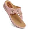 Wedge Sandals for Women Comfortable: Summer Dressy Low Heels Flip Flops view 1