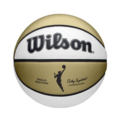 WILSON WNBA Commemorative Series Gold Edition Basketball - Size 6 - 28.5", Gold/White
