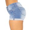 Govc Women Casual Summer Mid Waist Stretchy Denim Jean Shorts Junior Short Jeans view 2