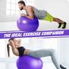 Yoga Ball for Workout Pregnancy Stability - Swiss Balance Ball Fitness Ball Chair for Office, Home Gym view 2