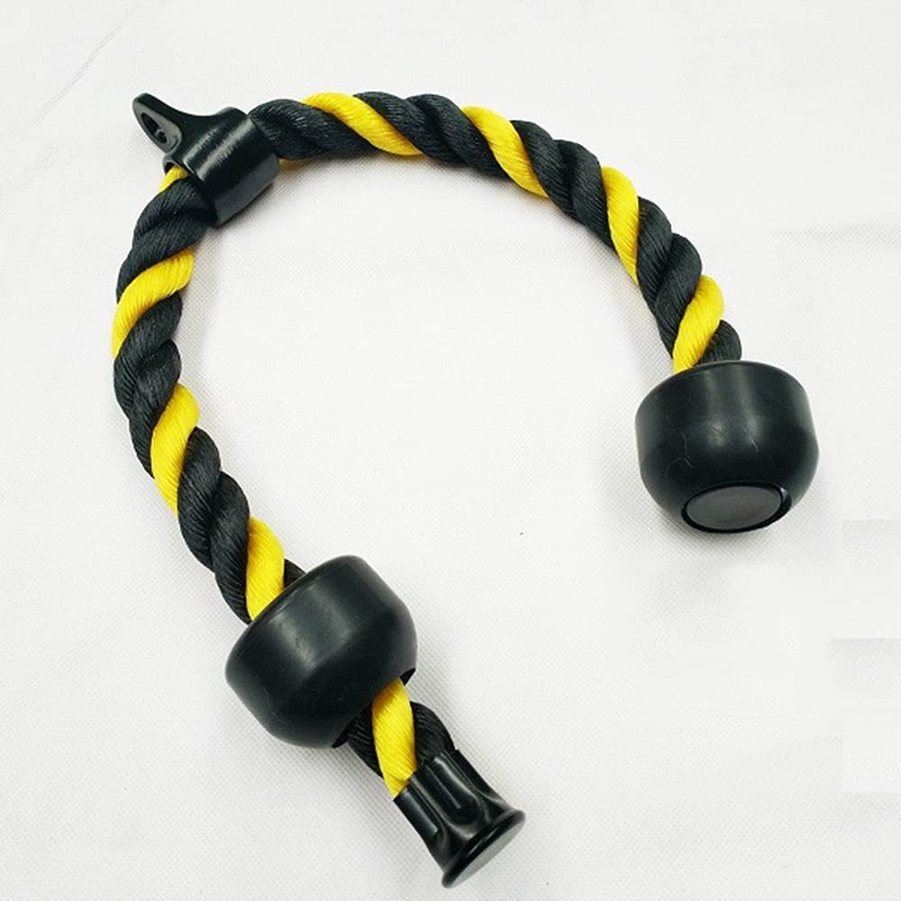 LKP Pull Down Rope Cable Attachment Tricep Bicep Rope Nylon Exercise Handle Home Gym Workout Handle Attachment for Muscles Training