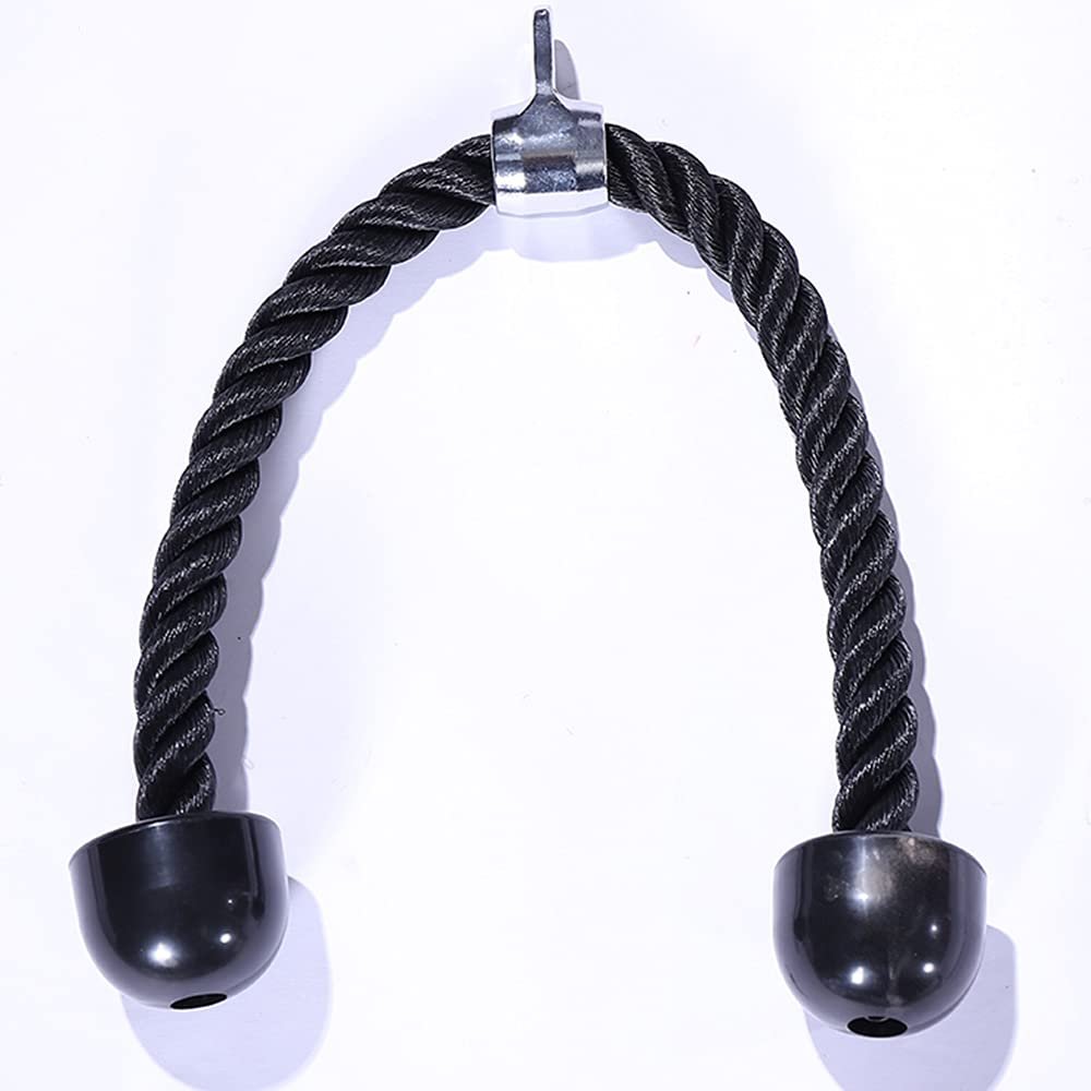 LKP Tricep Rope Cable Machine Attachment Fitness Pull Down Rope Cable Pulley Accessories for Home Gym Bodybuilding Strength Training