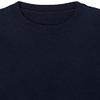 Cable Stitch Women's Contrast-Sleeve Cotton Sweater - Crewneck Long Sleeve Knitted Pullover Top (X-Small, Wave Navy) view 3