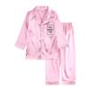 Kids Tales 2Pcs Boys Girls Custom Satin Pajamas Set Add Your Own Text Design Silk Loungewear PJS Personalized Child Clothes Set view 1