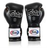 Fairtex Muay Thai Boxing Gloves BGV9 - Heavy Hitter Mexican Style Training & Sparring Gloves for Kick Boxing MMA K1 (Black/Orange, 10 oz) view 3