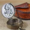 Calyron Customized Personalized Pocket Compass Gifts Engraved for Hiking Graduation Baptism Confirmation Anniversary Men Women Him Her Husband Dad Son Boyfriend view 4