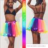 TWINKLEDE Women Rainbow Tutu Skirt Colorful Rave Clown Costume Tutus Skirt for Adult (A Rainbow) view 2