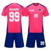 HDSD Custom Soccer Jersey Personalized Soccer Shirt Boys Girls Soccer Short Soccer Socks Men Women Customa Customized with Name Number Team Logo (Pink) view 1