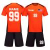 HDSD Custom Soccer Jersey Personalized Soccer Shirt Boys Girls Soccer Short Soccer Socks Men Women Customa Customized with Name Number Team Logo (Orange) view 1