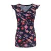 JEATHA Women's Maternity Tunic Tops Sleeveless Boho Shirt Nursing Breastfeeding Blouse Casual Daily Wear Dark Navy XXL view 2