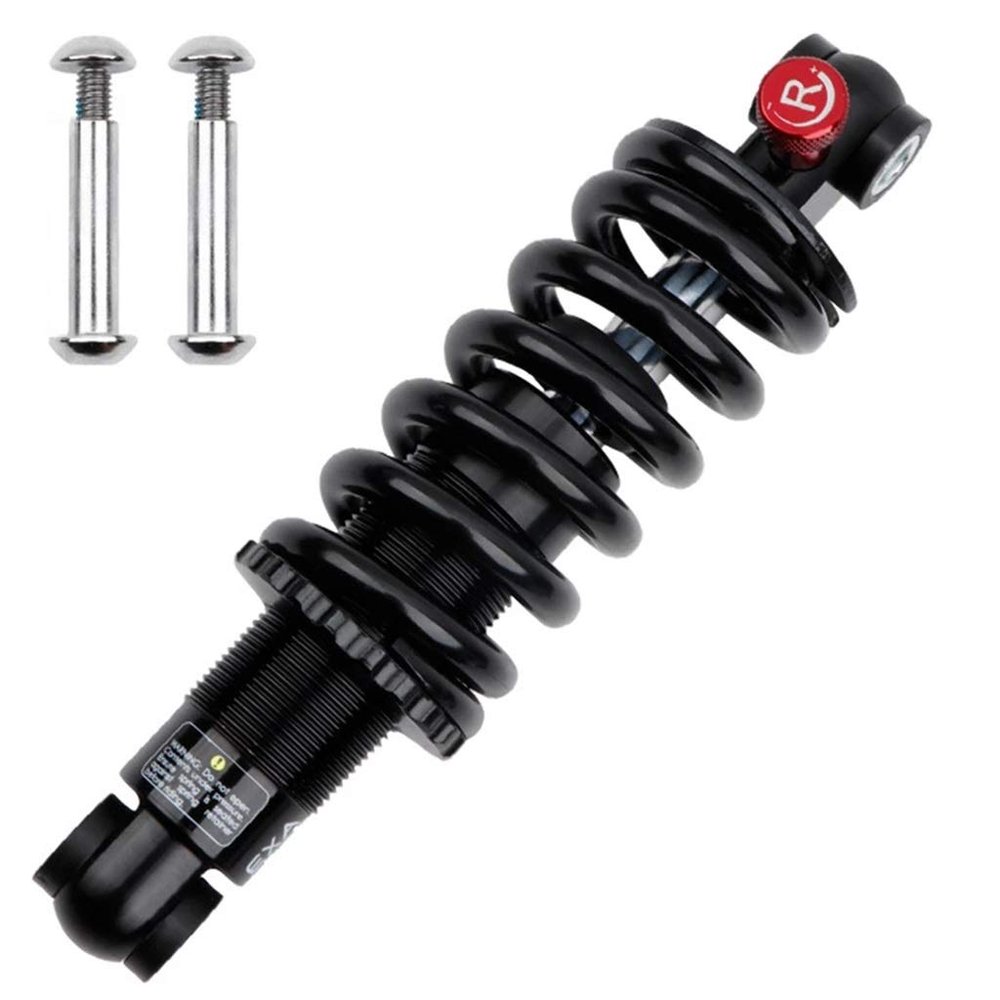 LvTu Bike Hydraulic Shock Absorber 125/150/ 165/190 mm, Damping Adjustment Soft Tail Steel Spring - Black (Color : 125mm, Size : 750 Lbs)
