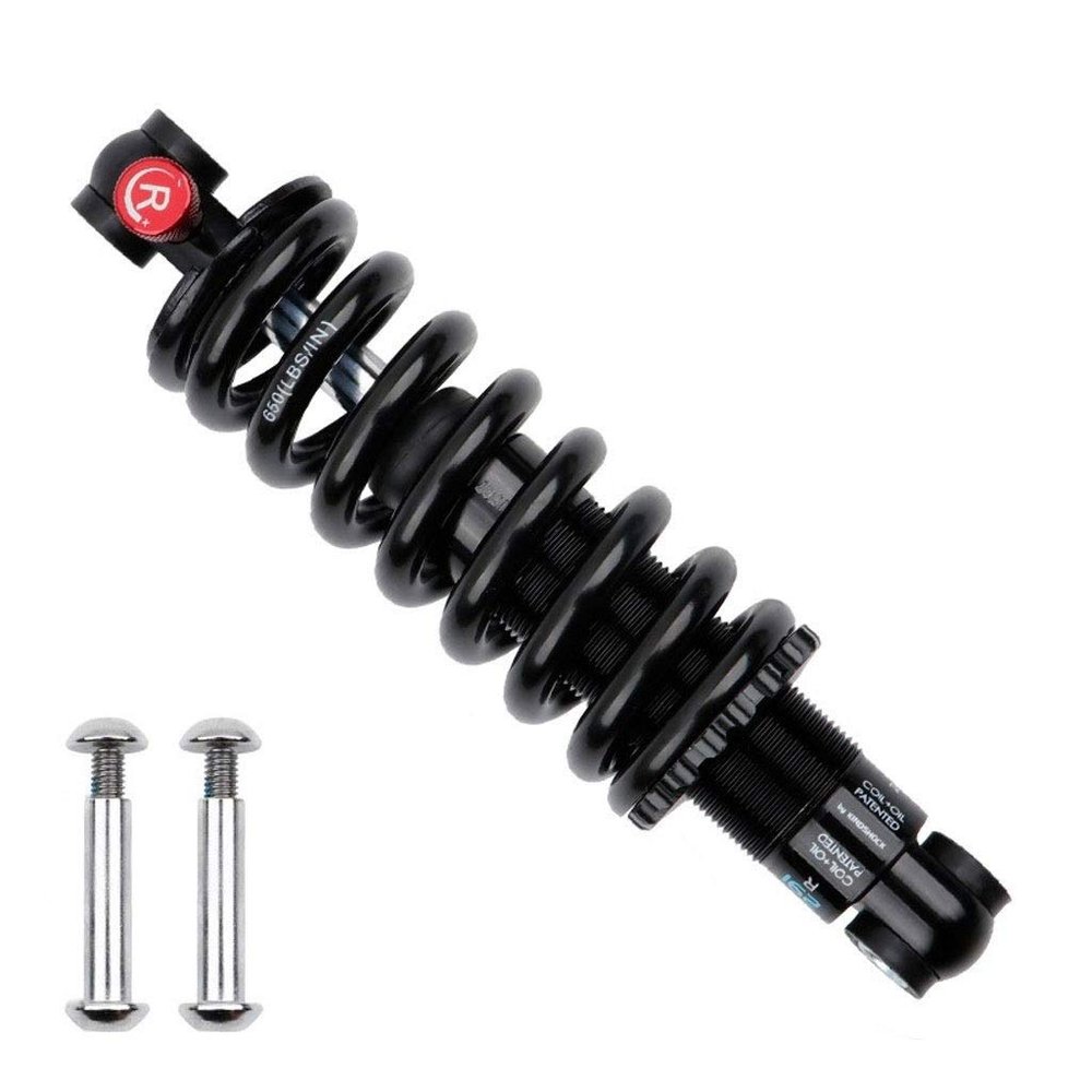 LvTu Spring Shock Absorber 125mm/ 150mm/ 165mm/ 190mm Adjustable Damping Bike Rear Downhill Suspension 550Lb/ 650Lb (Size : 190mm/650 Lbs)