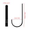 12 Pieces Metal Gun Racks Hooks Rifles Shotgun Hooks for Wall Mount Storage for Cabinets, Offices, Walls (Black) view 2