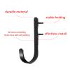 12 Pieces Metal Gun Racks Hooks Rifles Shotgun Hooks for Wall Mount Storage for Cabinets, Offices, Walls (Black) view 3