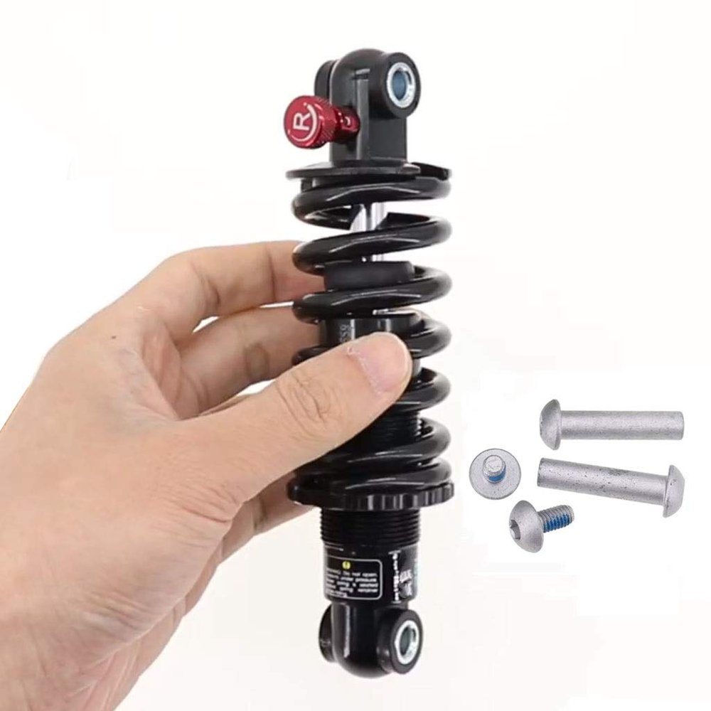 LvTu Bike Shock Absorber 125mm 150mm 165mm 190mm Damping Adjustment Hydraulic Spring Absorber Suspension (Size : 190mm)