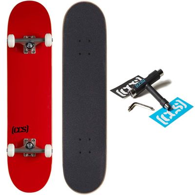 [CCS] Logo Skateboard Complete Red 8.25"