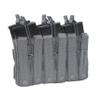 Triple Stacker Open Top M4 Mag Pouch (Wolf Grey) view 2