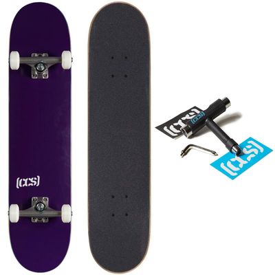 [CCS] Logo Skateboard Complete Purple 7.00"