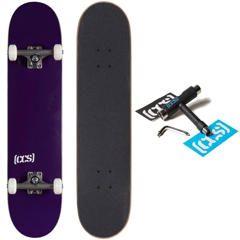 [CCS] Logo Skateboard Complete Purple 7.00"