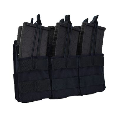 Triple Stacker Open Top M4 Mag Pouch (Navy Blue)