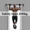 Pull Up Bar Hua Steel Tube Pull-up Bar, Wall-Mounted Fitness Horizontal Bar is Suitable for Home Gym Indoor and Outdoor, Easy to Install, 3 Sizes (Size : 100cm) view 3