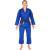 Tatami Fightwear Women's Estilo Black Label BJJ Gi - F2L - Gray/Blue view 2