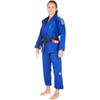 Tatami Fightwear Women's Estilo Black Label BJJ Gi - F2L - Gray/Blue view 3